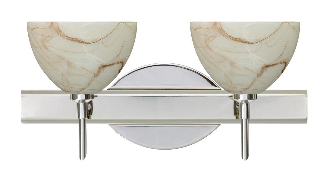 Besa Brella 2SW-467983-CR Bath Vanity Light 15 in. wide - Chrome