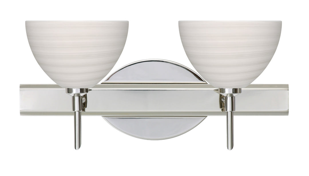 Besa Brella 2SW-4679KR-CR Bath Vanity Light 15 in. wide - Chrome