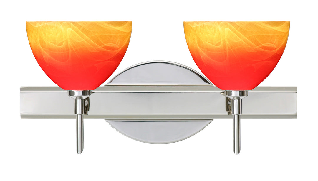 Besa Brella 2SW-4679SL-CR Bath Vanity Light 15 in. wide - Chrome