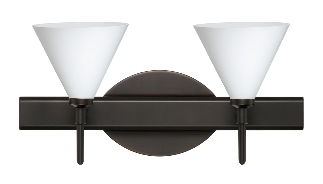 Besa Kani 2SW-512107-BR Bath Vanity Light 15 in. wide - Bronze
