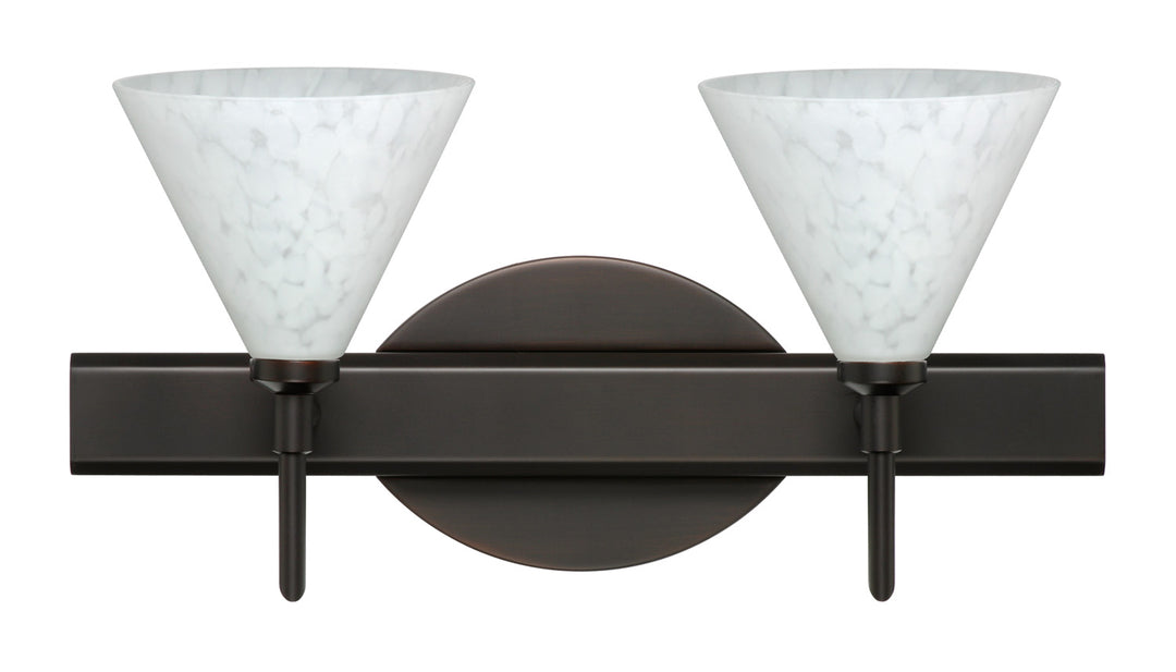 Besa Kani 2SW-512119-BR Bath Vanity Light 15 in. wide - Bronze