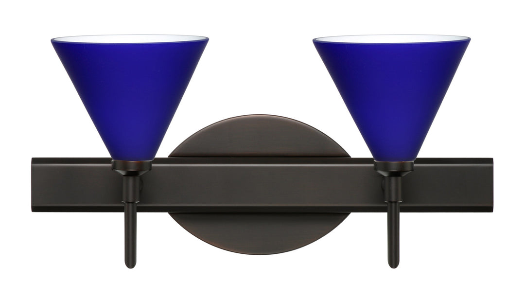 Besa Kani 2SW-5121CM-BR Bath Vanity Light 15 in. wide - Bronze