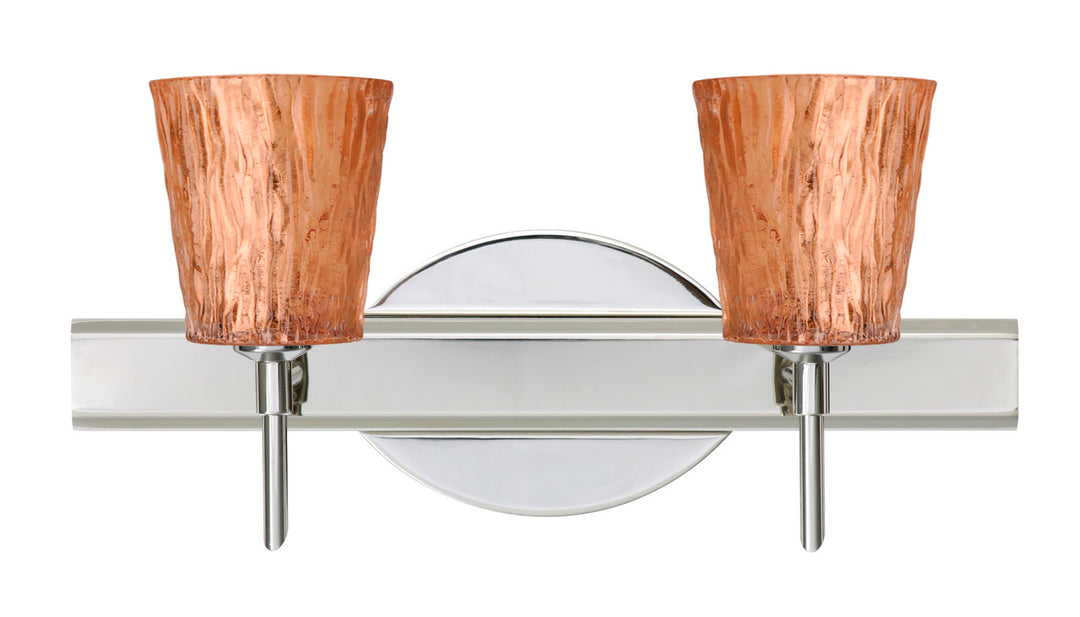 Besa Nico 2SW-5125CF-CR Bath Vanity Light 15 in. wide - Chrome