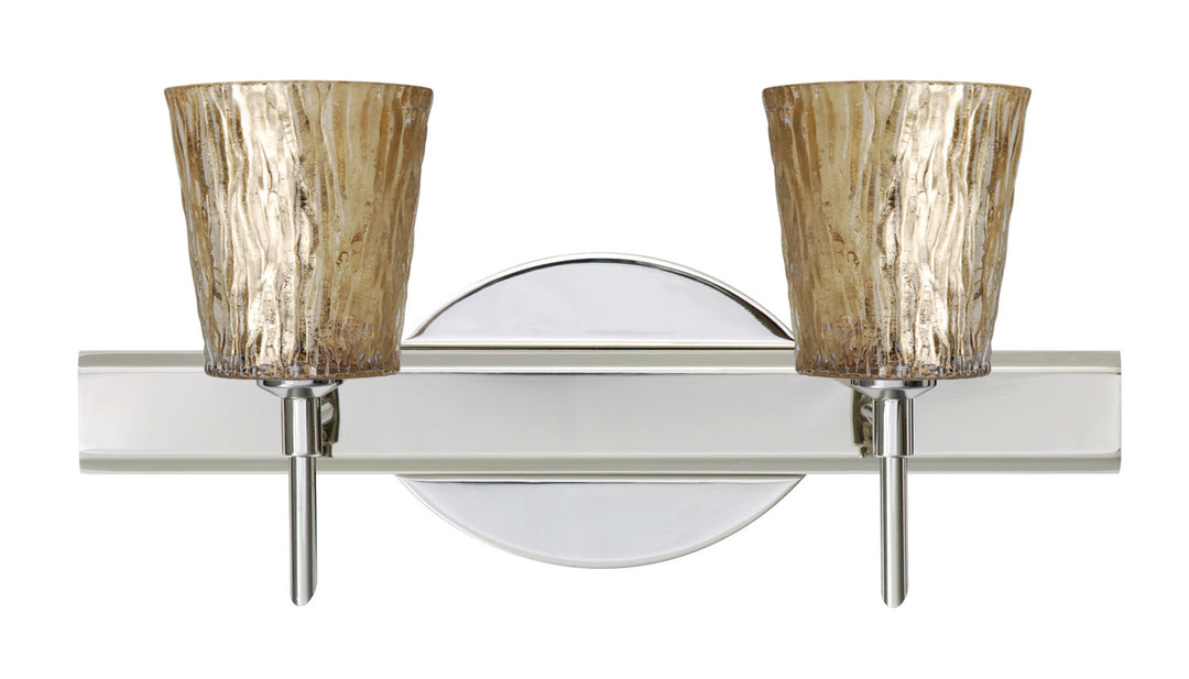 Besa Nico 2SW-5125GF-CR Bath Vanity Light 15 in. wide - Chrome