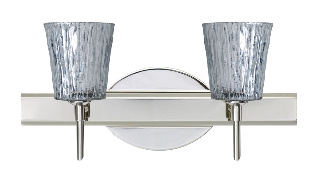Besa Nico 2SW-5125SF-CR Bath Vanity Light 15 in. wide - Chrome