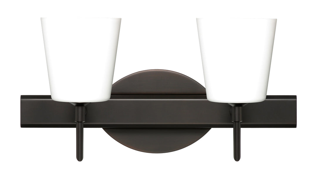 Besa Canto 2SW-513107-BR Bath Vanity Light 15 in. wide - Bronze