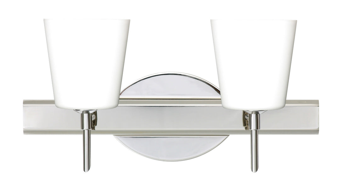 Besa Canto 2SW-513107-CR Bath Vanity Light 15 in. wide - Chrome