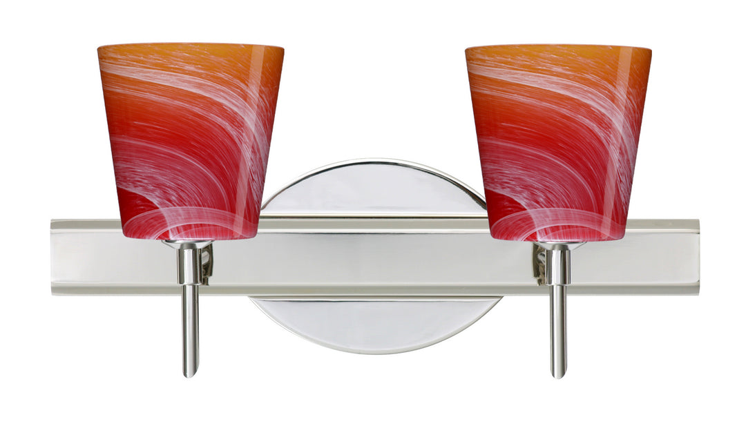 Besa Canto 2SW-5131SL-CR Bath Vanity Light 15 in. wide - Chrome