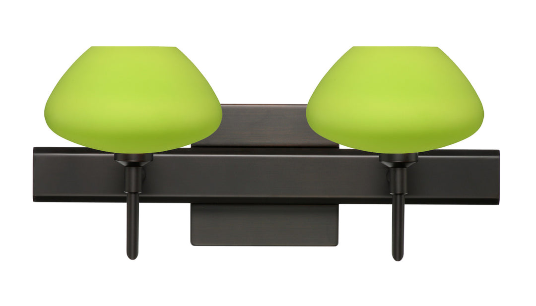 Besa Peri 2SW-541035-BR-SQ Bath Vanity Light 15 in. wide - Bronze