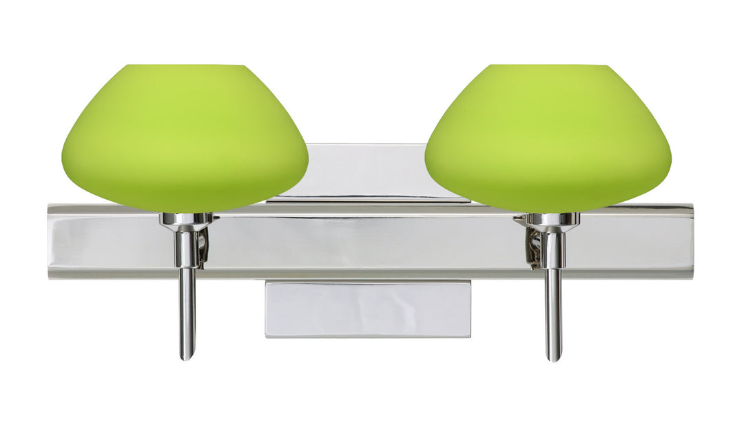 Besa Peri 2SW-541035-CR-SQ Bath Vanity Light 15 in. wide - Chrome