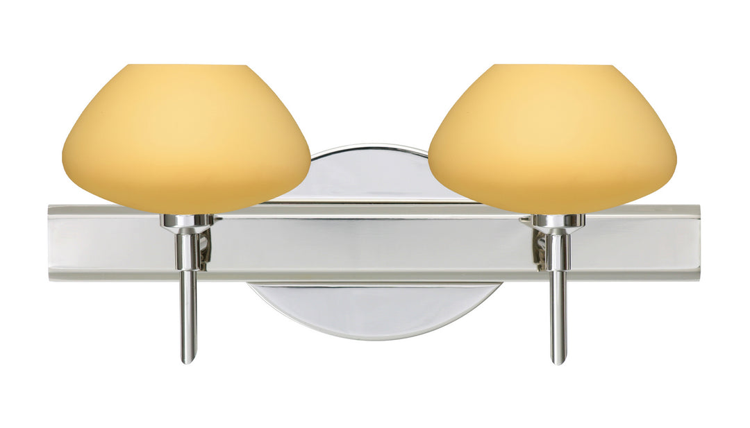 Besa Peri 2SW-5410VM-CR Bath Vanity Light 15 in. wide - Chrome
