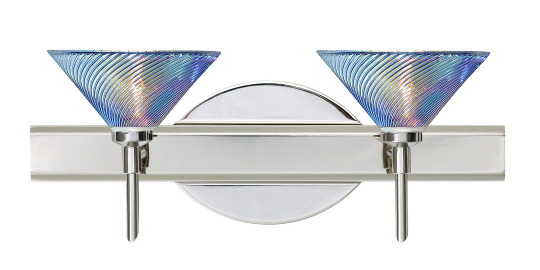 Besa Kona 2SW-550493-CR Bath Vanity Light 15 in. wide - Chrome