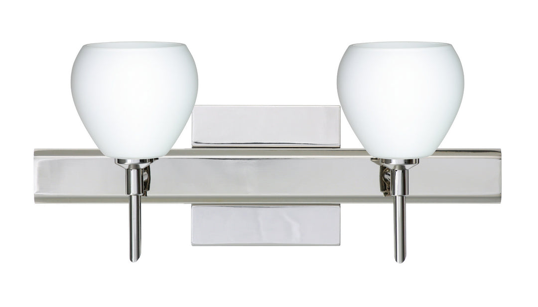 Besa Tay Tay 2SW-560507-CR-SQ Bath Vanity Light 15 in. wide - Chrome