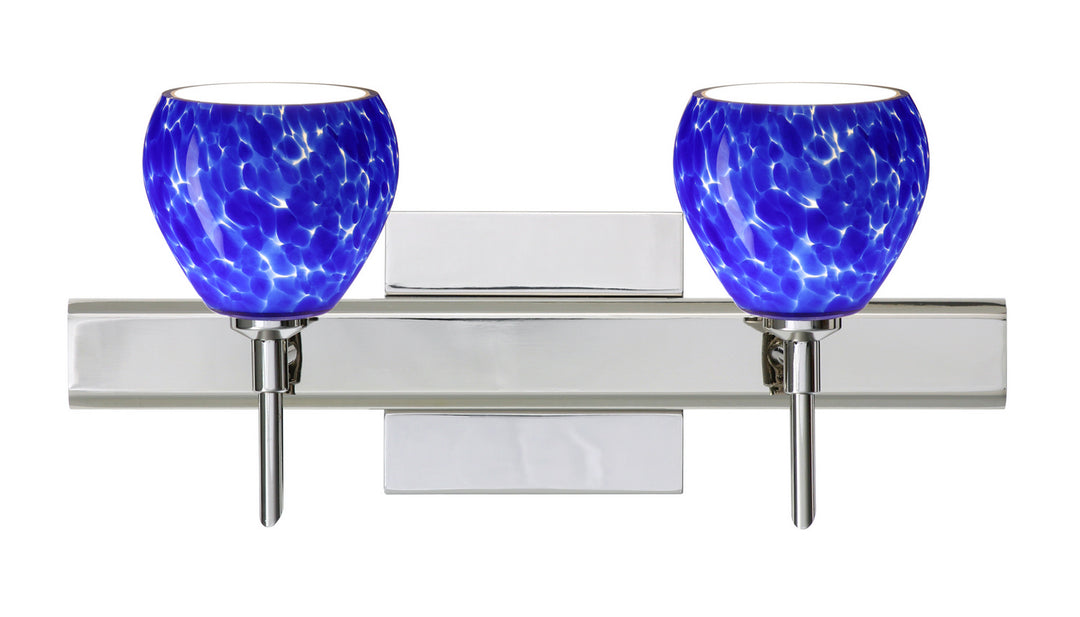 Besa Tay Tay 2SW-560586-CR-SQ Bath Vanity Light 15 in. wide - Chrome