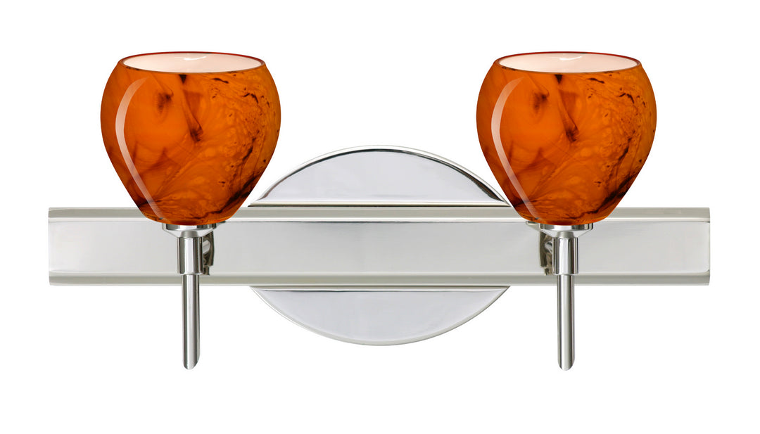 Besa Tay Tay 2SW-5605HB-CR Bath Vanity Light 15 in. wide - Chrome