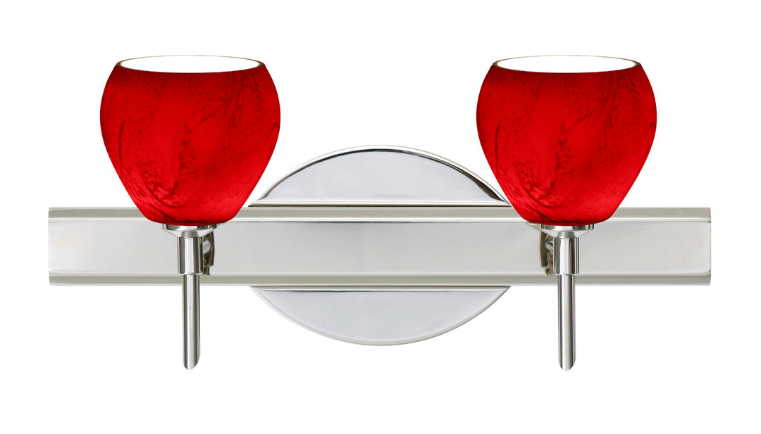 Besa Tay Tay 2SW-5605MA-CR Bath Vanity Light 15 in. wide - Chrome