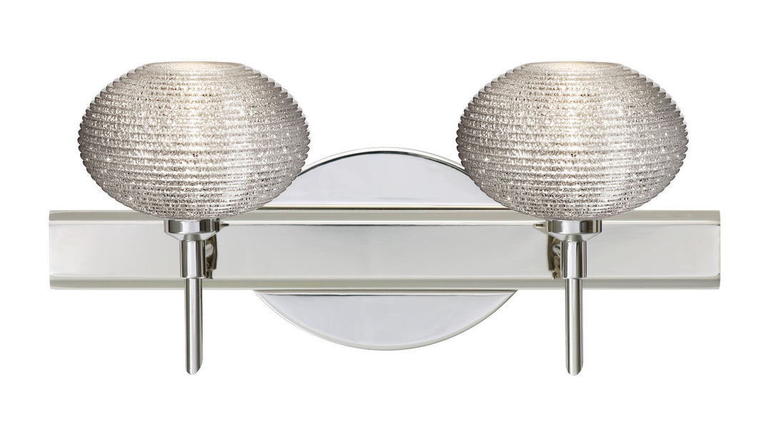 Besa Lasso 2SW-5612GL-CR Bath Vanity Light 15 in. wide - Chrome