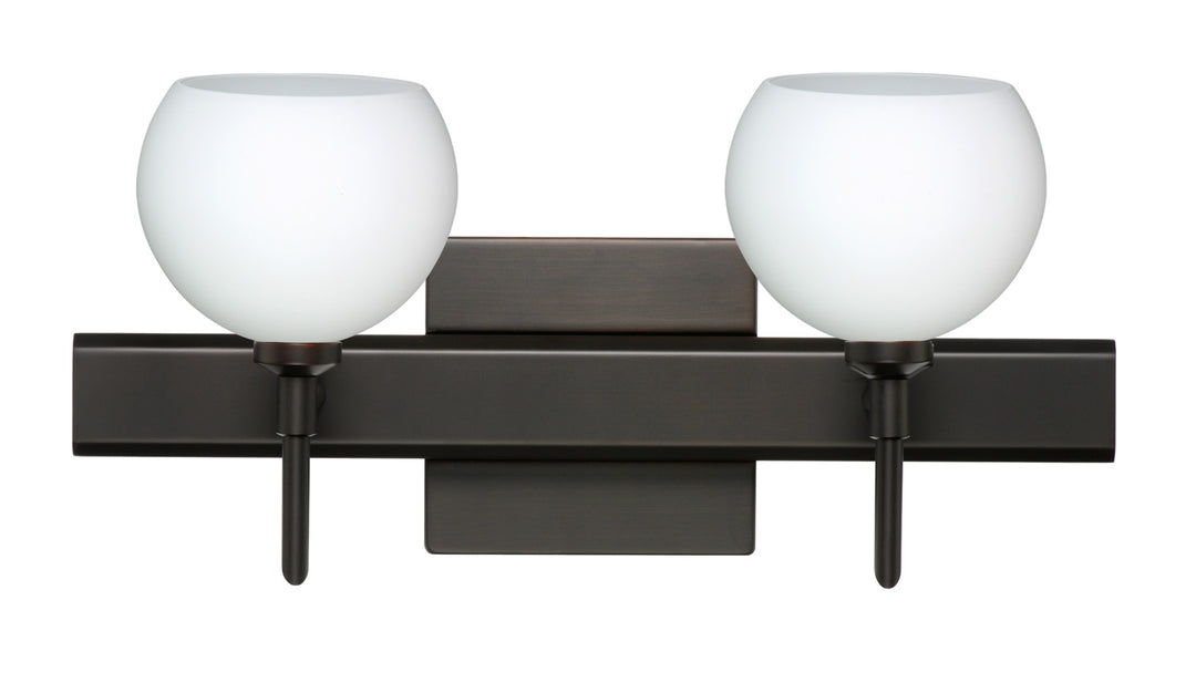 Besa Palla 2SW-565807-BR-SQ Bath Vanity Light 15 in. wide - Bronze