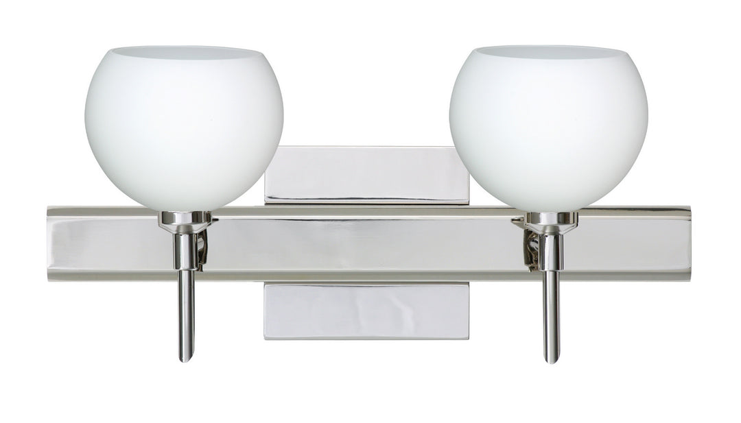 Besa Palla 2SW-565807-CR-SQ Bath Vanity Light 15 in. wide - Chrome