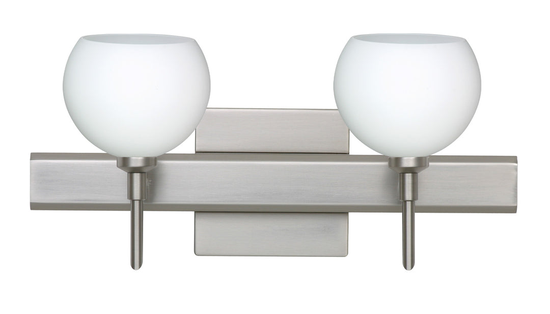 Besa Palla 2SW-565807-SN-SQ Bath Vanity Light 15 in. wide - Satin Nickel