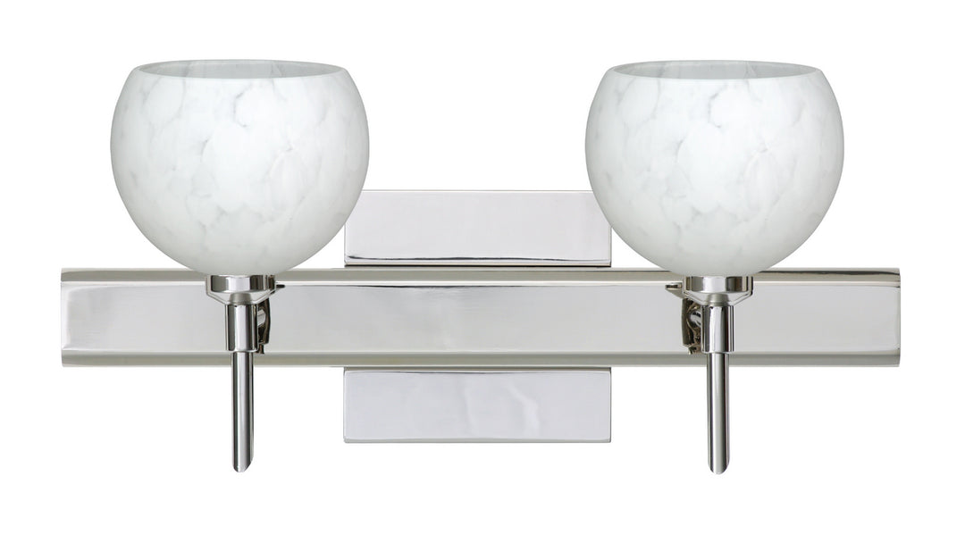 Besa Palla 2SW-565819-CR-SQ Bath Vanity Light 15 in. wide - Chrome