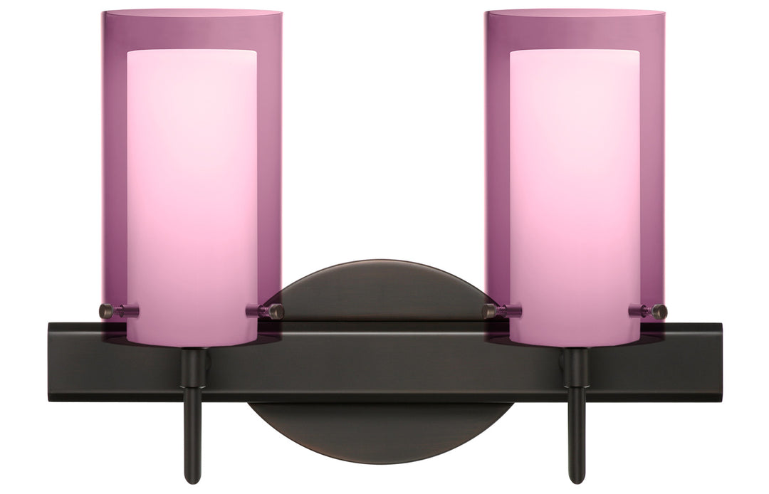 Besa Pahu 2SW-A44007-BR Bath Vanity Light 15 in. wide - Bronze