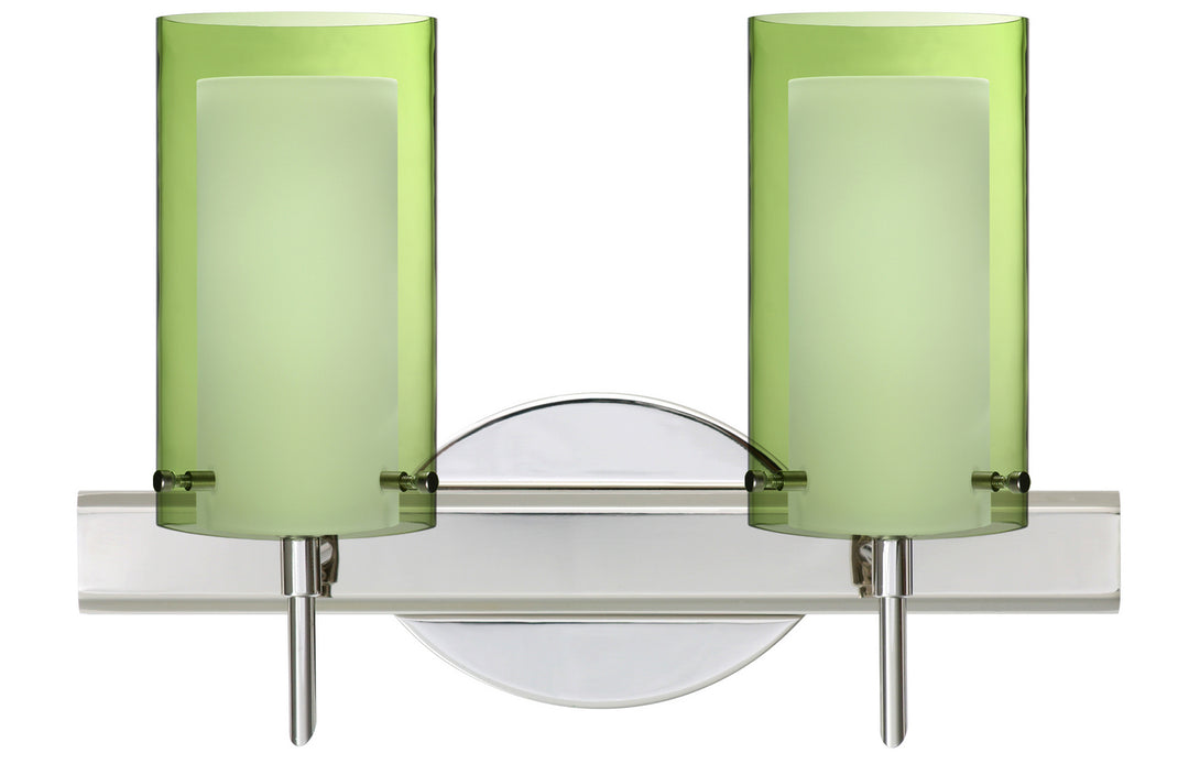 Besa Pahu 2SW-L44007-CR Bath Vanity Light 15 in. wide - Chrome