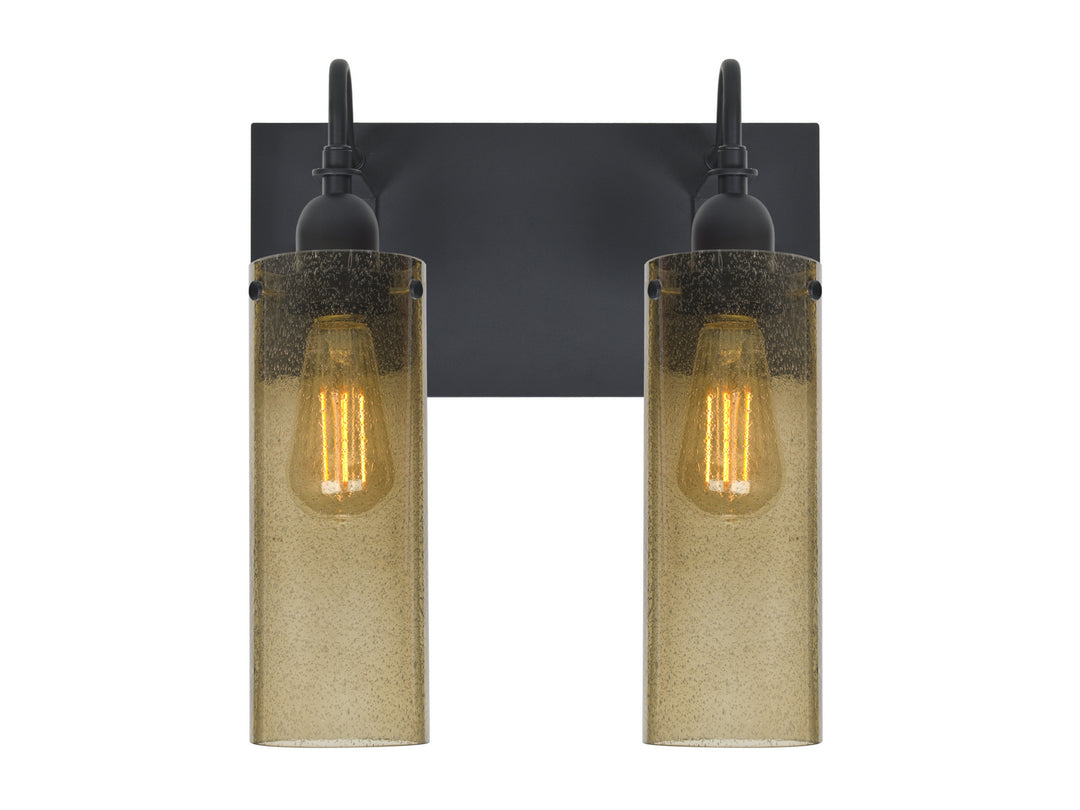 Besa Juni 2WG-JUNI10LT-EDIL-BK Bath Vanity Light 13 in. wide - Black