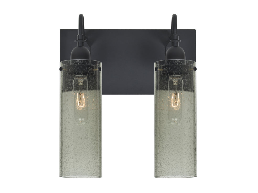 Besa Juni 2WG-JUNI10MS-BK Bath Vanity Light 13 in. wide - Black