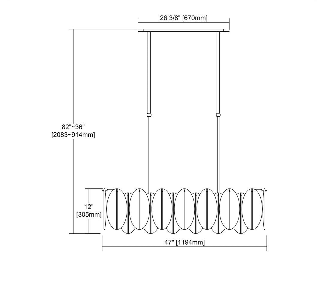 Elk Hush D3311 Pendant Light - White