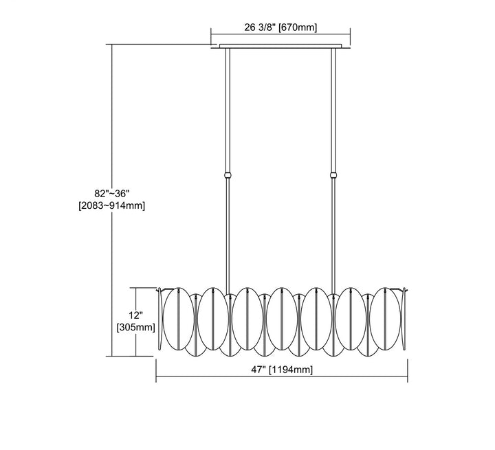 Elk Hush D3311 Pendant Light - White