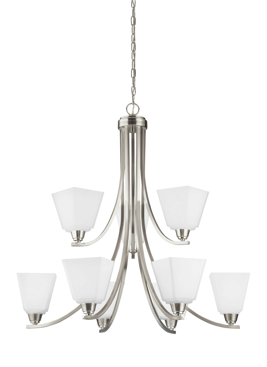 Visual Comfort Studio Parkfield 3113009EN3-962 Chandelier Light - Brushed Nickel