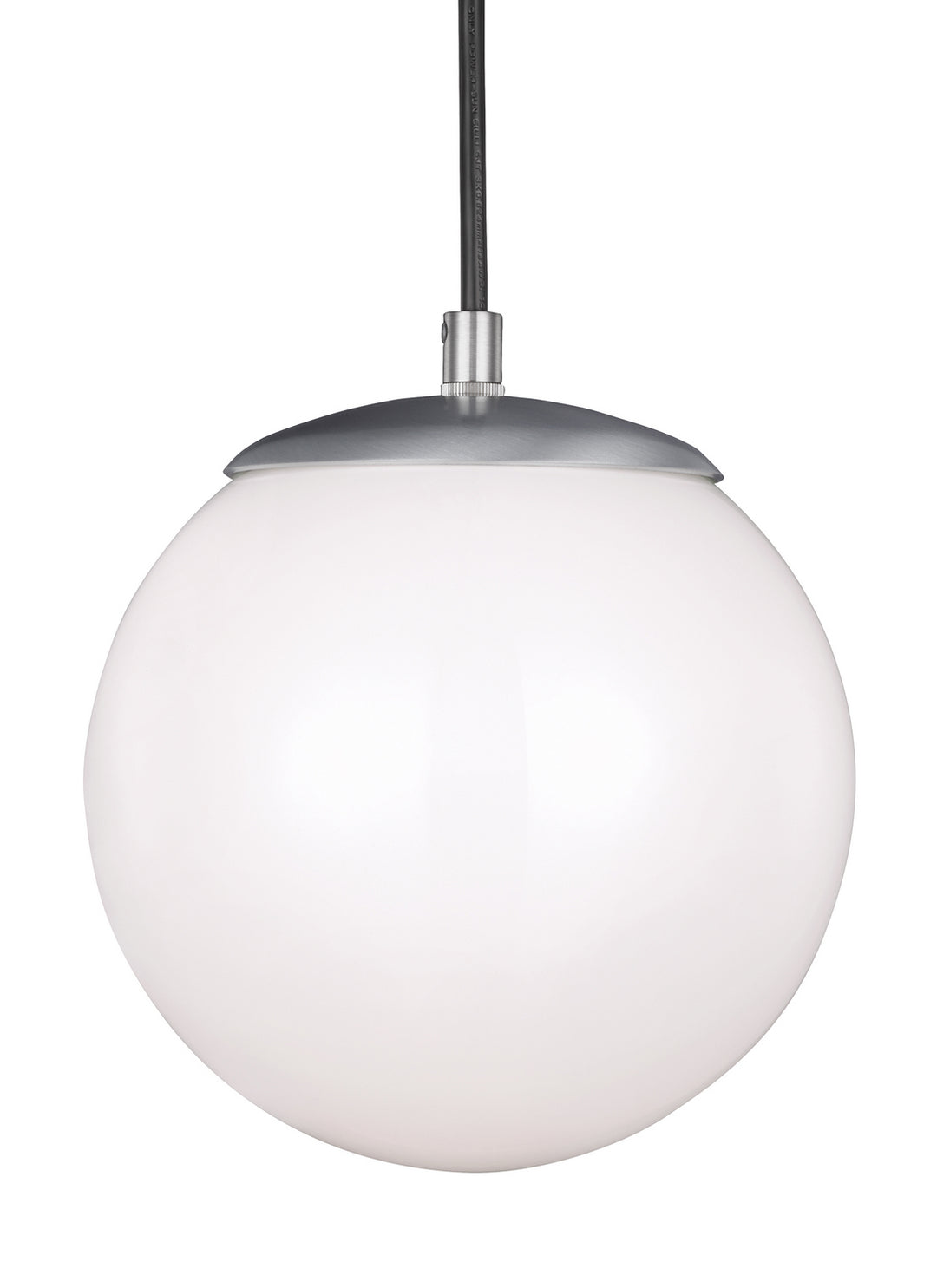 Visual Comfort Studio Leo - Hanging Globe 6018-04 Pendant Light - Satin Aluminum