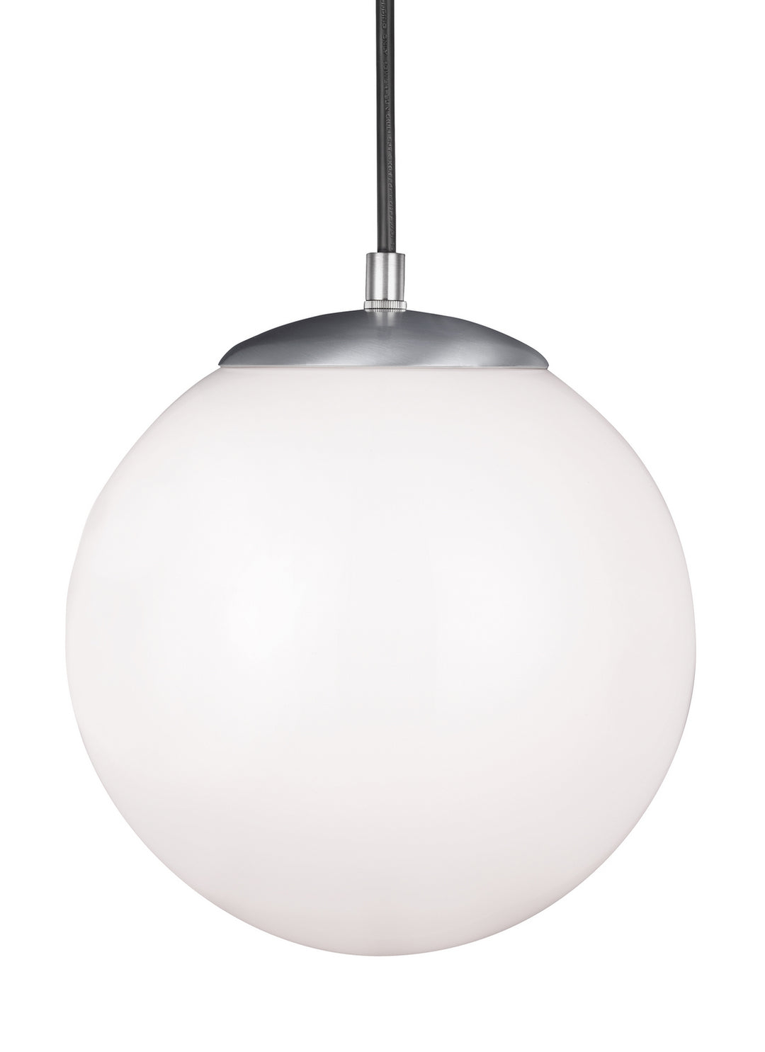 Visual Comfort Studio Leo - Hanging Globe 6020-04 Pendant Light - Satin Aluminum