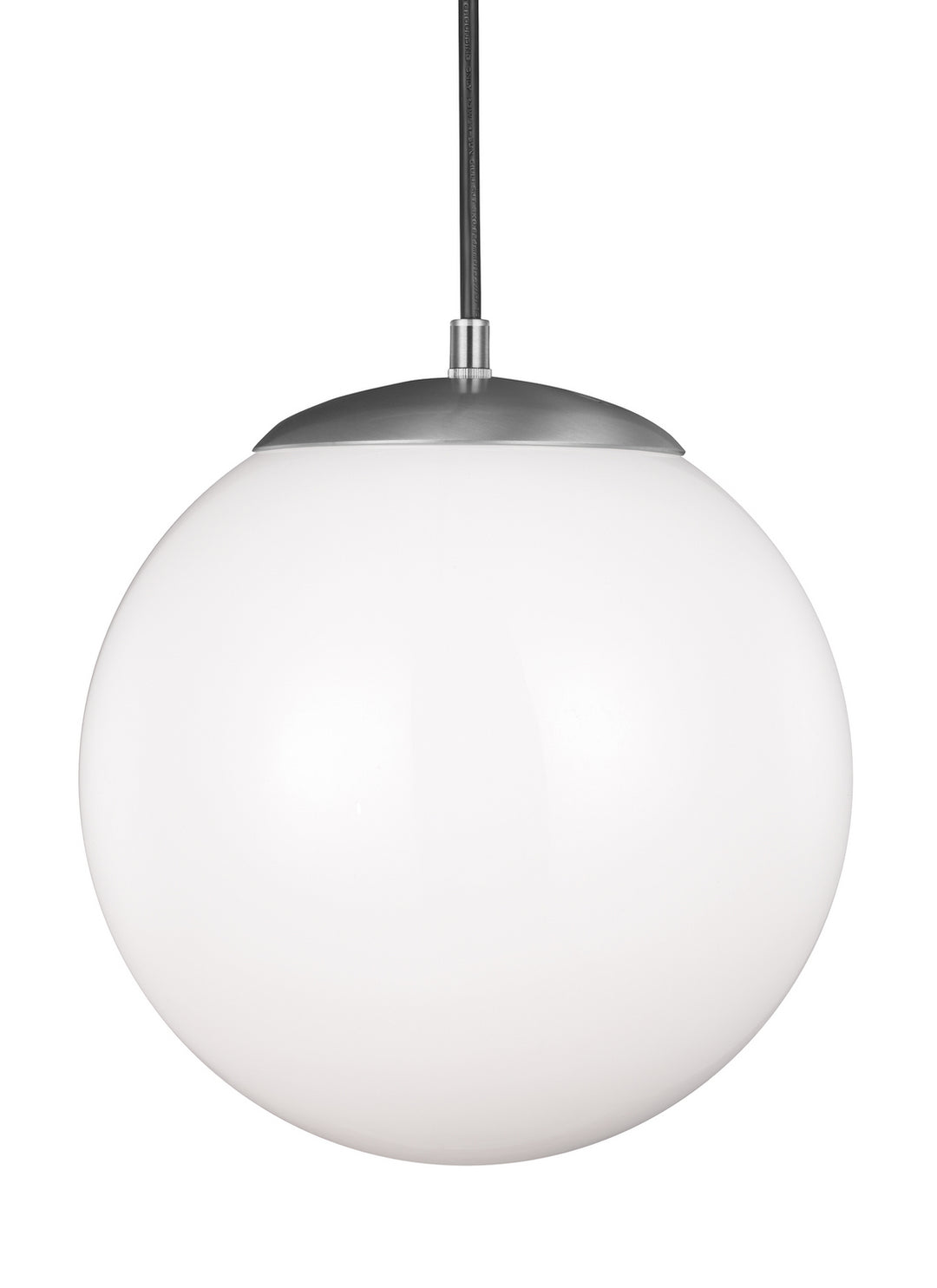 Visual Comfort Studio Leo - Hanging Globe 6022-04 Pendant Light - Satin Aluminum