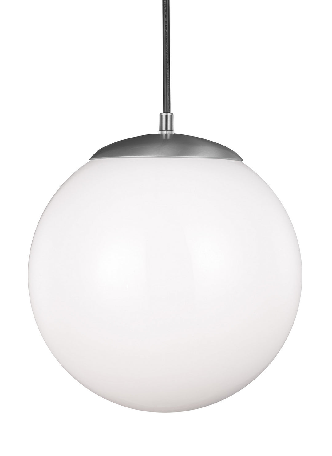 Visual Comfort Studio Leo - Hanging Globe 6022EN3-04 Pendant Light - Satin Aluminum