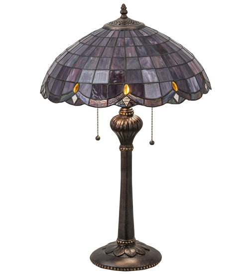 Meyda Tiffany Lighting 78123 Elan Table Lamp Lamp Bronze / Dark