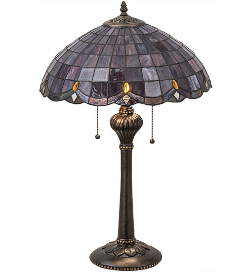 Meyda Tiffany Lighting 78123 Elan Table Lamp Lamp Bronze / Dark