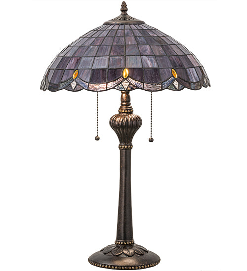 Meyda Tiffany Lighting 78123 Elan Table Lamp Lamp Bronze / Dark