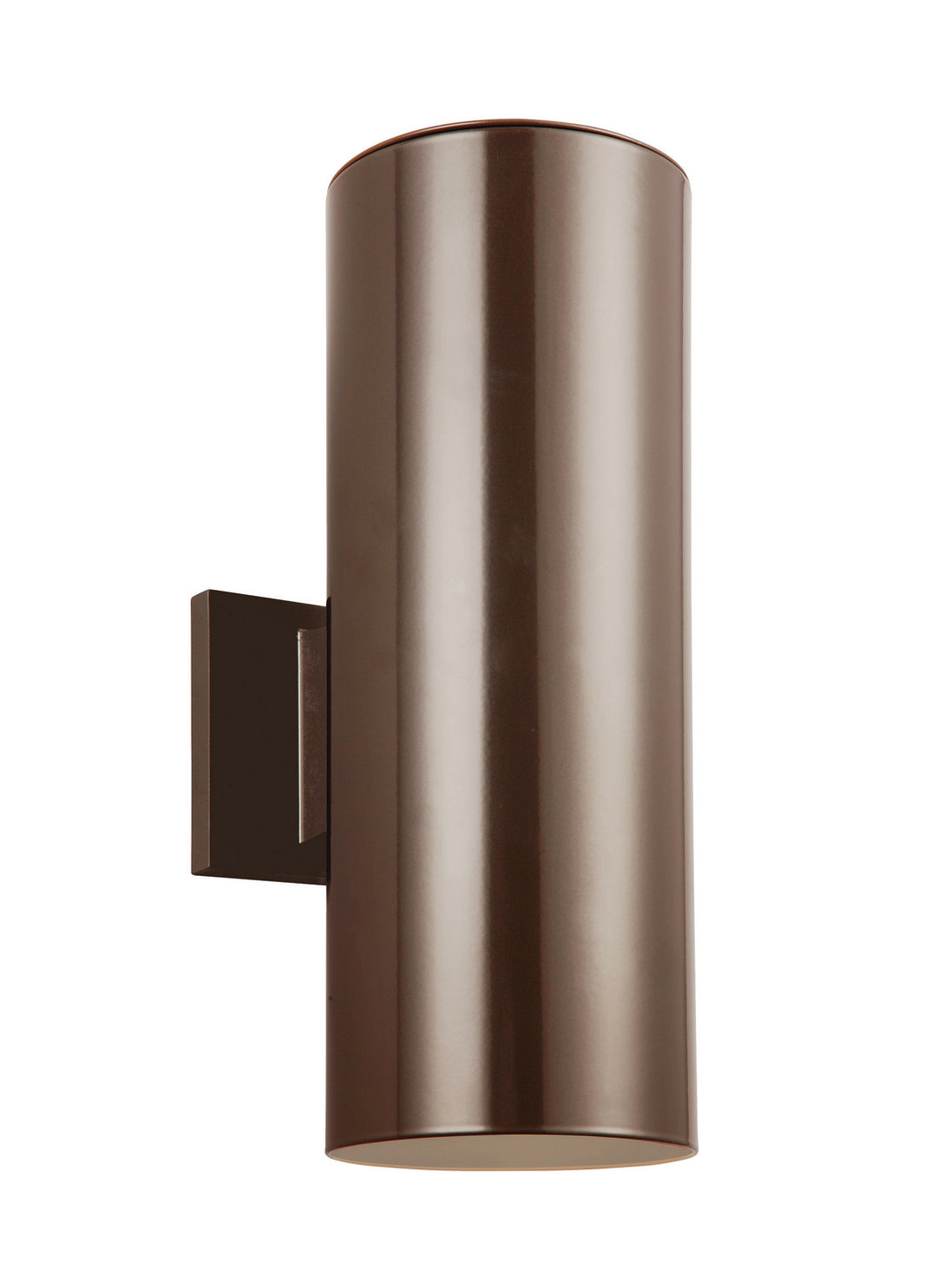 Visual Comfort Studio 8313802EN3-10 Outdoor Cylinders Two Light Outdoor Wall Lantern Outdoor Bronze / Dark