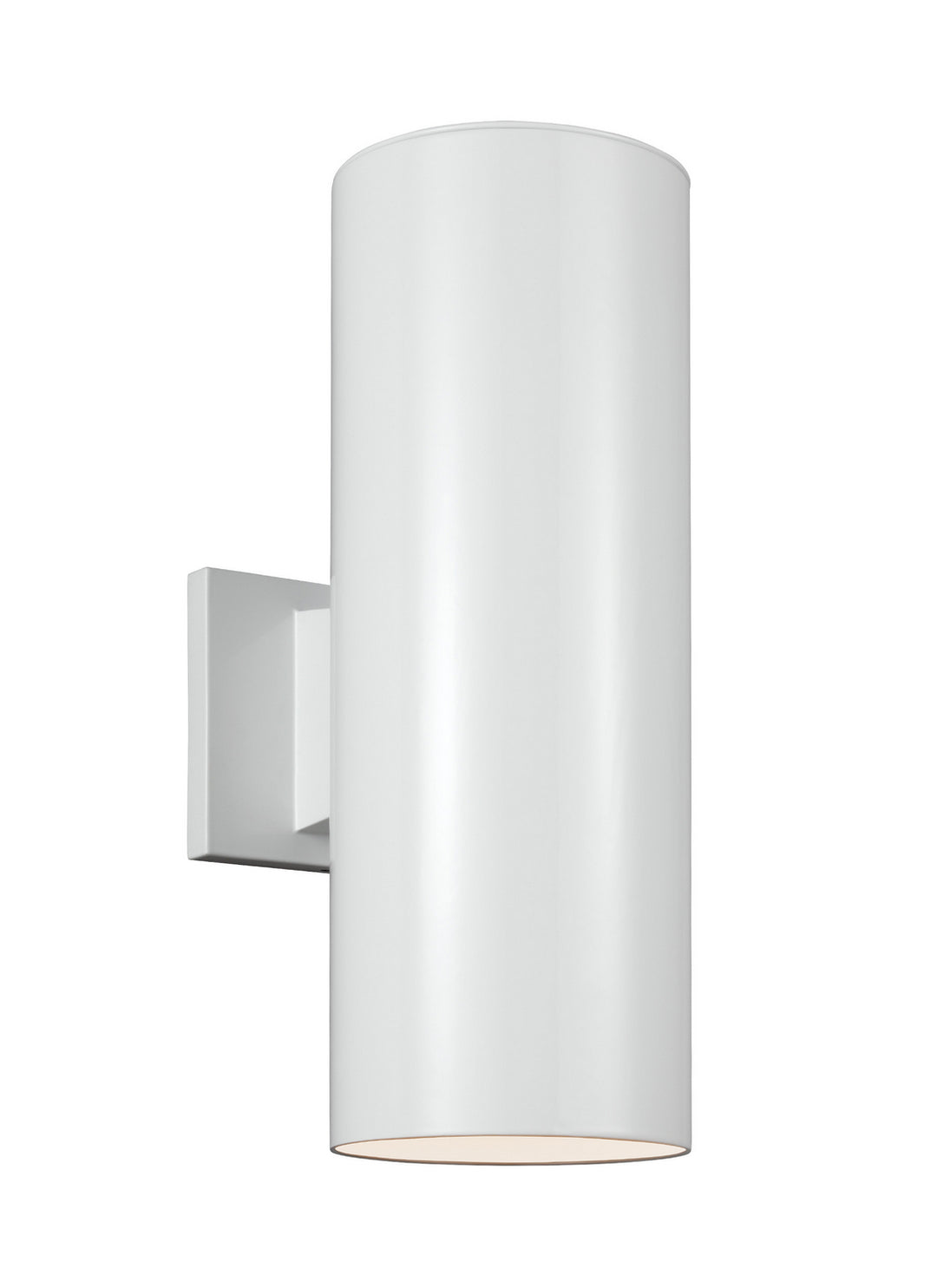 Visual Comfort Studio 8313902EN3-15 Outdoor Cylinders Two Light Outdoor Wall Lantern Outdoor White