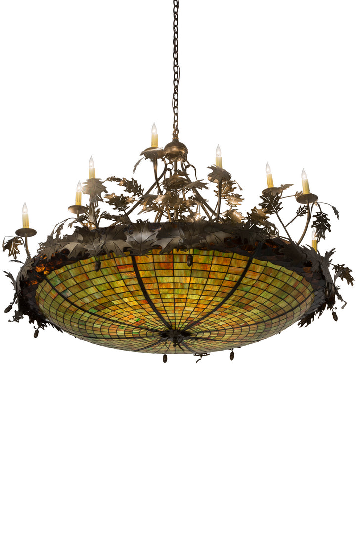 Meyda Tiffany Greenbriar Oak 181600 Pendant Light - Antique Copper