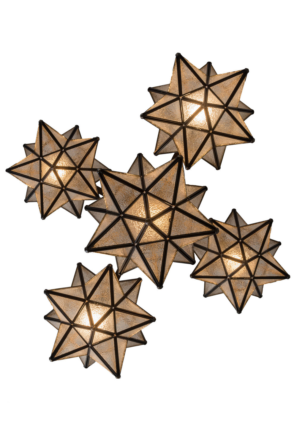 Meyda Tiffany Moravian Star 184367 Chandelier Light - Mahogany Bronze