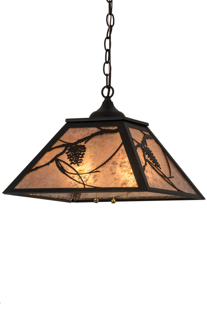 Meyda Tiffany Whispering Pines 185768 Pendant Light - Oil Rubbed Bronze