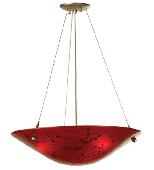 Meyda Tiffany Metro Fusion 78271 Pendant Light - Red/Black/Streamer