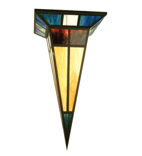 Meyda Tiffany Polaris 78316 Ceiling Light - Black/Glass