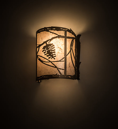 Meyda Tiffany Whispering Pines 78348 Wall Light - Antique Copper