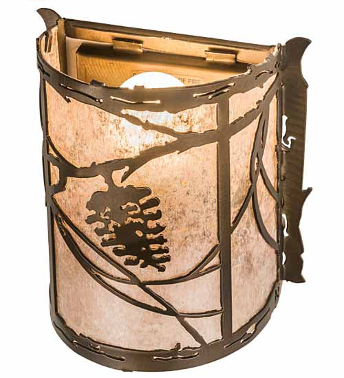 Meyda Tiffany Whispering Pines 78348 Wall Light - Antique Copper