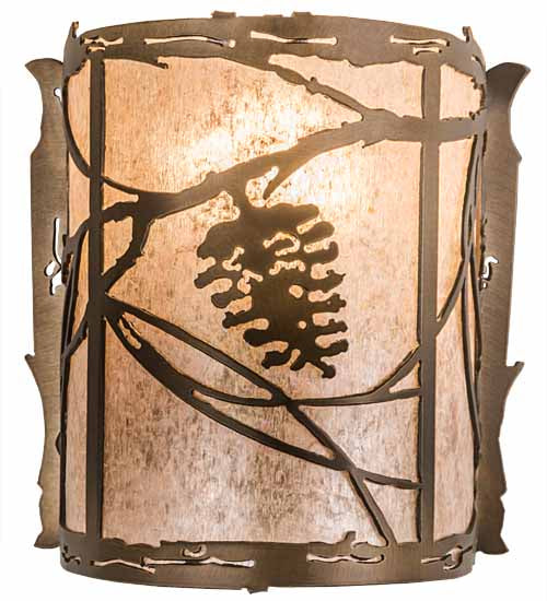 Meyda Tiffany Whispering Pines 78348 Wall Light - Antique Copper