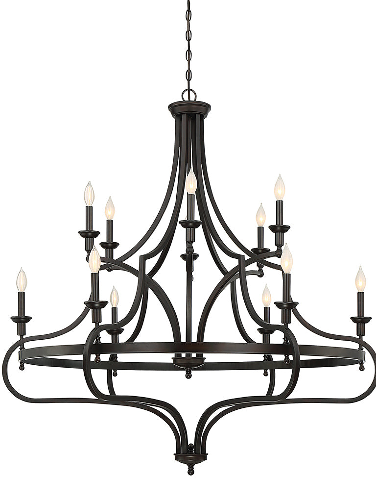 Savoy House Shields 1-9084-12-13 Chandelier Light - English Bronze